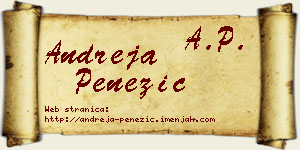 Andreja Penezić vizit kartica